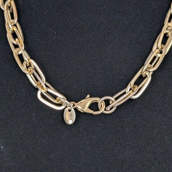 (2/$20) Metal Double Link Chain Necklace - Picture 3 of 4